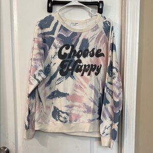 Choose Happy Tie-Dye Sweat-Shirt